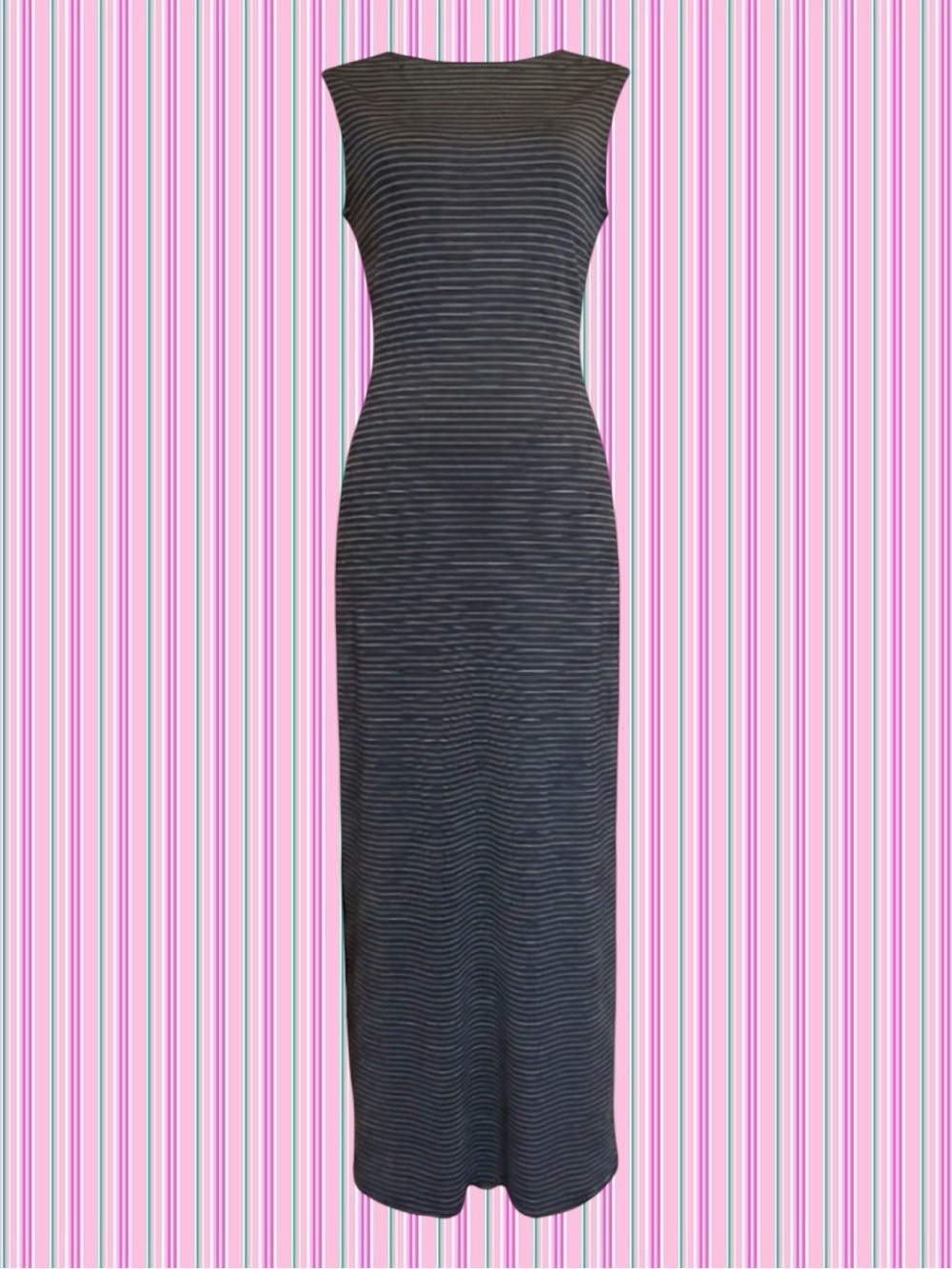 Vintage Necessary Objects 90s Classic Retro Coastal Grandma Minimalist Dress M